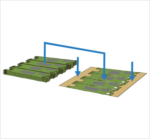 ［Image］PCB placer： HDI 基板用高精度框架排列机